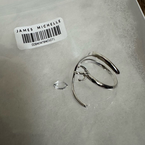 James Michelle silver ECLIPSE HERKIMER RING. Sz 5. Read below! - Picture 6 of 14